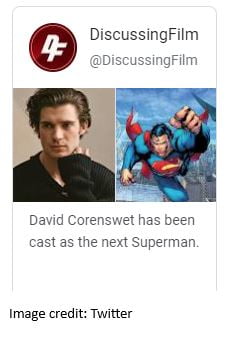 David Corenswet is the next Superman