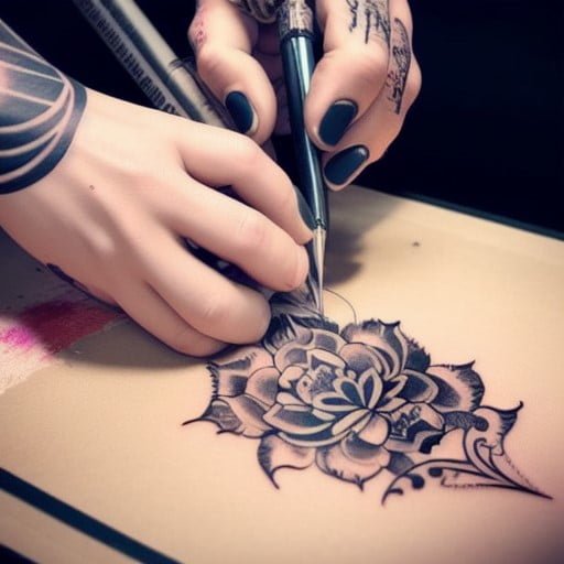 Process of tattooing