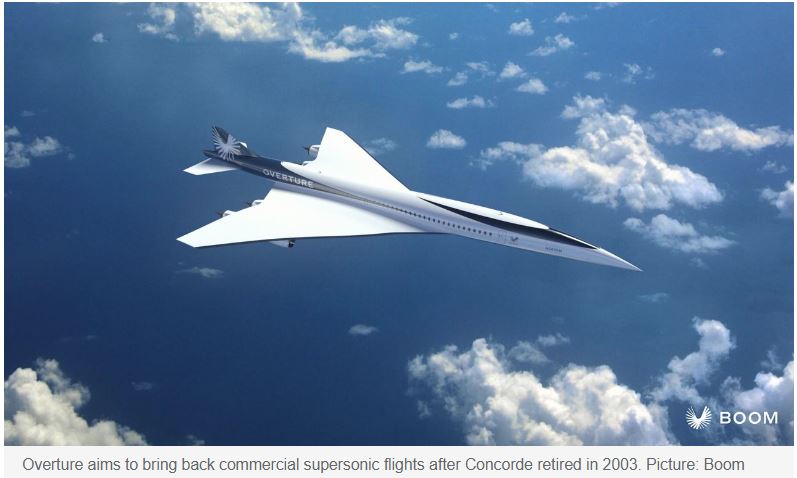 Supersonic aircraft: Melbourne to LA 8.5 hours!
