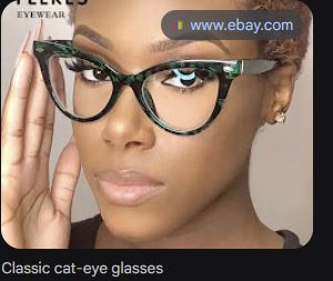 cat-eye glasses