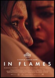 In Flames Psychological Thriller Movie Poster